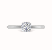 Load image into Gallery viewer, 1/3cttw Halo Style Engagement Ring