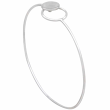 Load image into Gallery viewer, Sterling Silver Circle and Dot Hook and Eye Bracelet