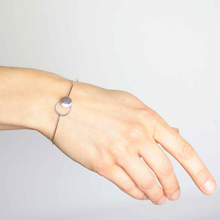 Load image into Gallery viewer, Sterling Silver Circle and Dot Hook and Eye Bracelet