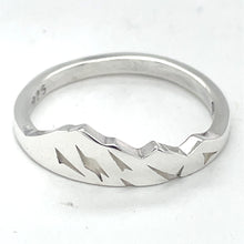 Load image into Gallery viewer, Sterling Silver King's Peak Mountain Base Ring