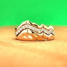 Load image into Gallery viewer, 14K Rose Gold King's Peak Mountain Base Ring
