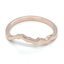 Load image into Gallery viewer, 14 Karat Rose Gold King's Peak Mountain Tracer Ring