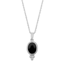 Load image into Gallery viewer, Onyx White Gold Necklace
