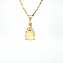 Load image into Gallery viewer, Ethiopian Opal and Diamond Pendant

