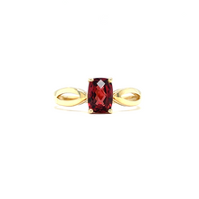 Load image into Gallery viewer, Elongated Cushion Cut Garnet Ring
