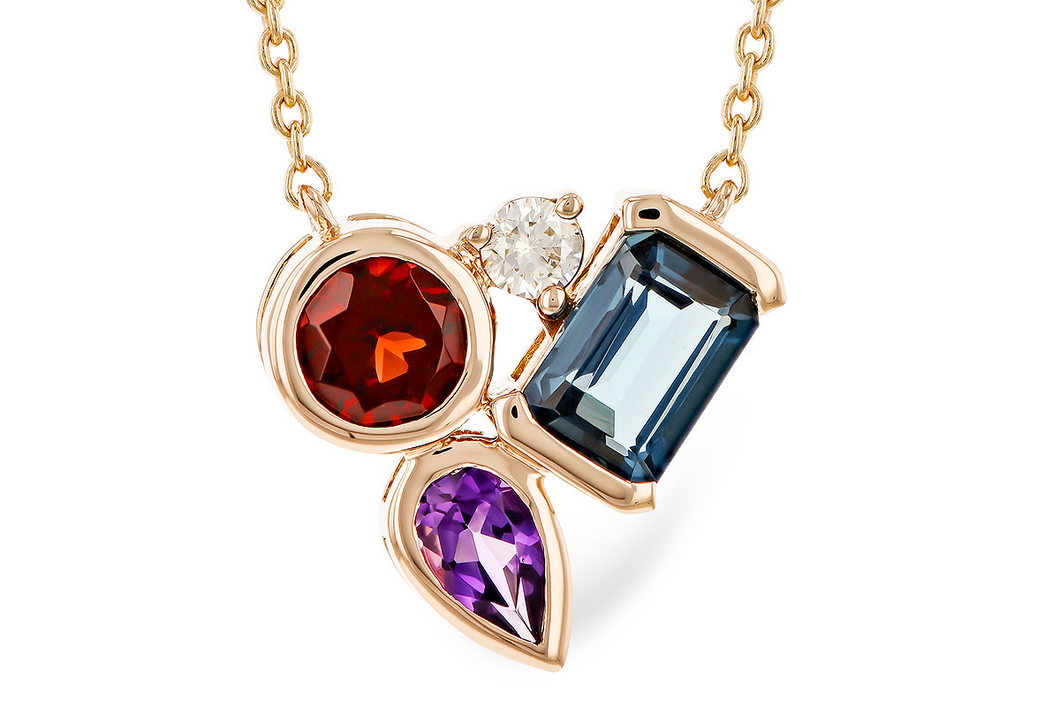 Rose Gold Scatter Necklace