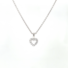 Load image into Gallery viewer, Silver Open Heart Children's Necklace
