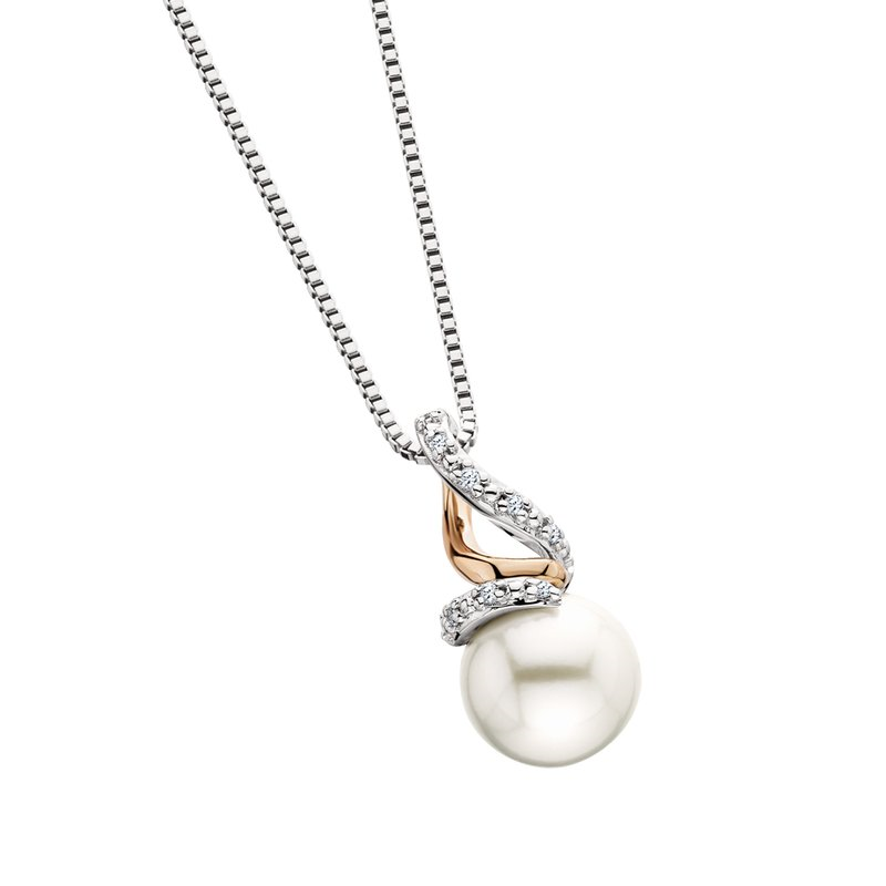 Two-Tone Pearl Pendant