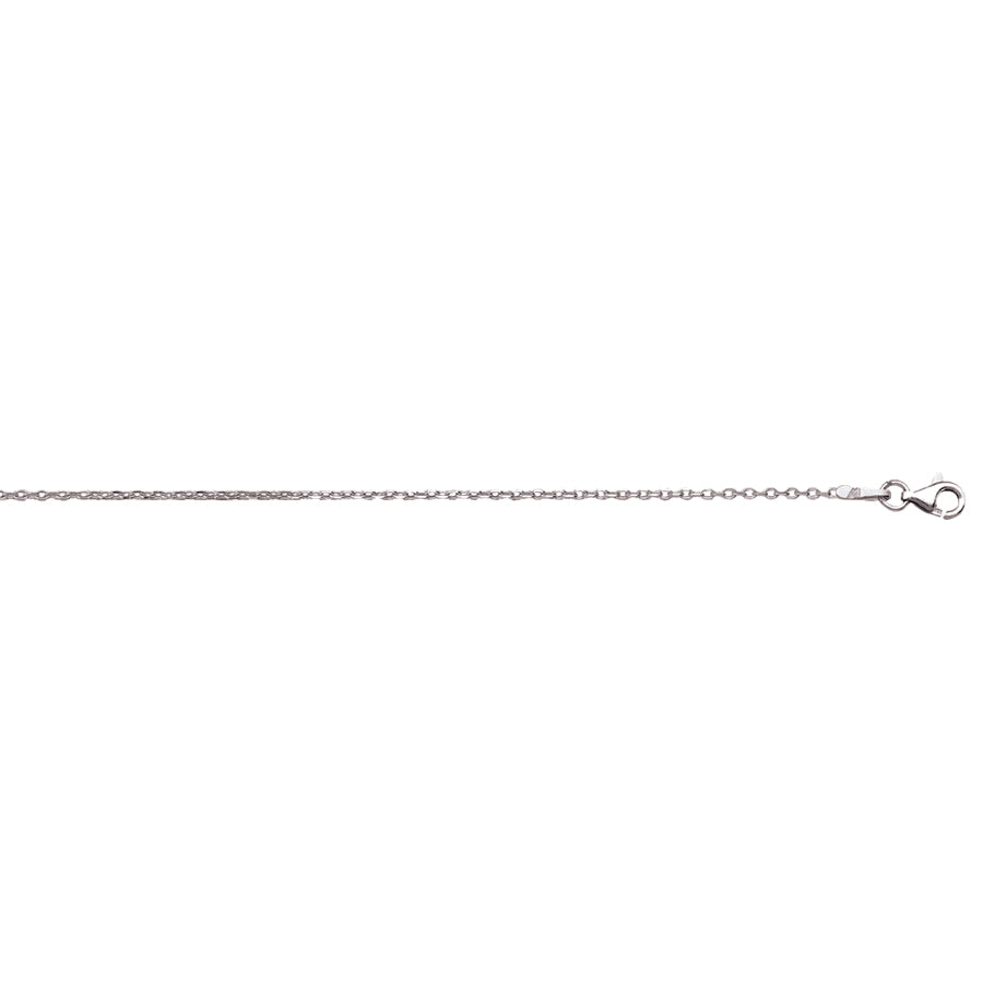 Sterling Silver 1.1mm Diamond Cut Cable Chain