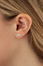 Load image into Gallery viewer, White Gold Ball Stud Earrings
