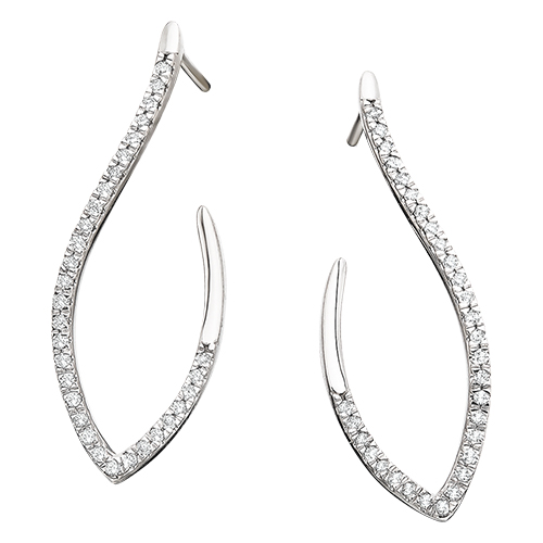 Diamond Teardrop Post Earrings