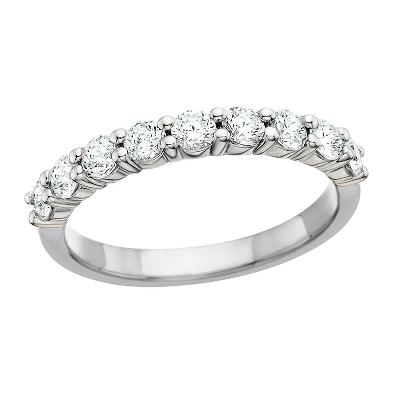 .33 cttw 9-stone lab grown diamond in white gold