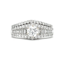 Load image into Gallery viewer, Baguette Accented Diamond Engagement Set
