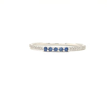 Load image into Gallery viewer, Sapphire and Diamond Stackable Band
