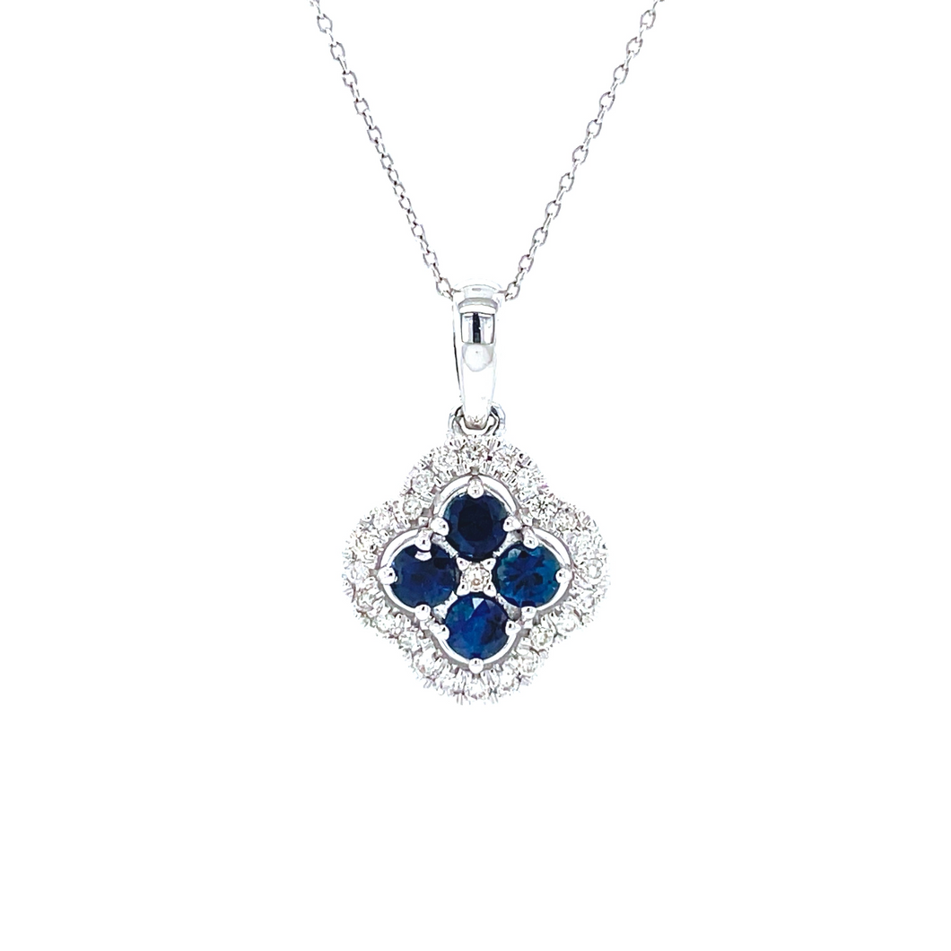 Sapphire and Diamond Necklace