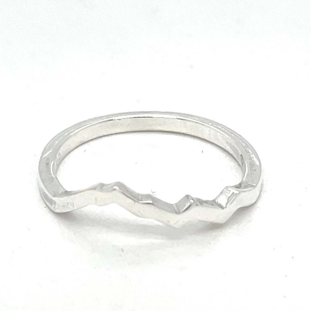 14k White Gold Kings Peak Tracer Band