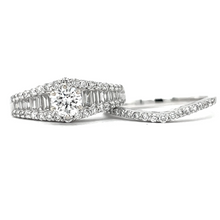 Load image into Gallery viewer, Baguette Accented Diamond Engagement Set
