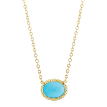Load image into Gallery viewer, Turquoise and Yellow Gold Necklace
