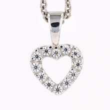 Load image into Gallery viewer, Silver Open Heart Children's Necklace
