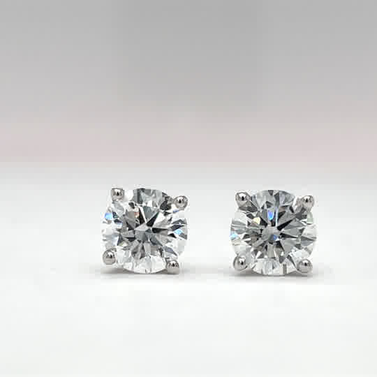1.02cttw Lab Grown Diamond Stud Earrings in 14k white gold