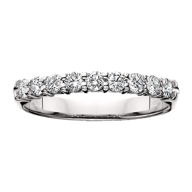 1cttw 9-stone lab grown diamond ring in white gold