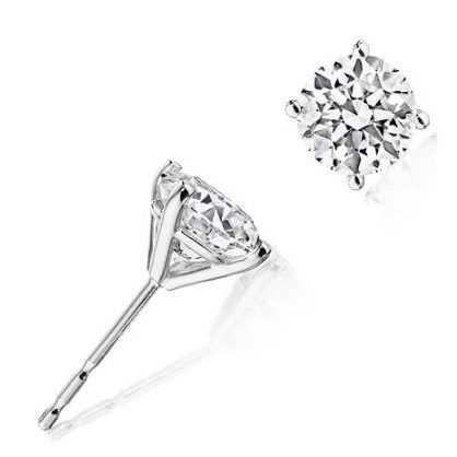 1.5ctw LG Diamond White Gold Stud Earrings