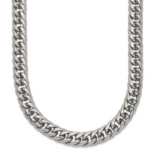 Load image into Gallery viewer, Chisel Stainless Steel Polished 24 inch Double Curb Chain Necklace
